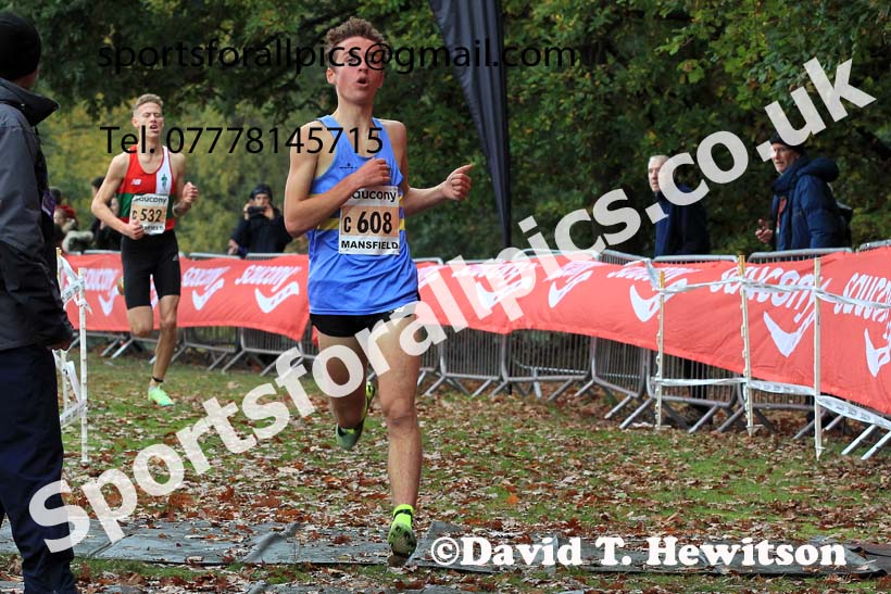Junior Men, 2022 National Cross Country Relays, Berry Hill Park, Mansfield.  Photo: David T. Hewitson/Sports for All Pics